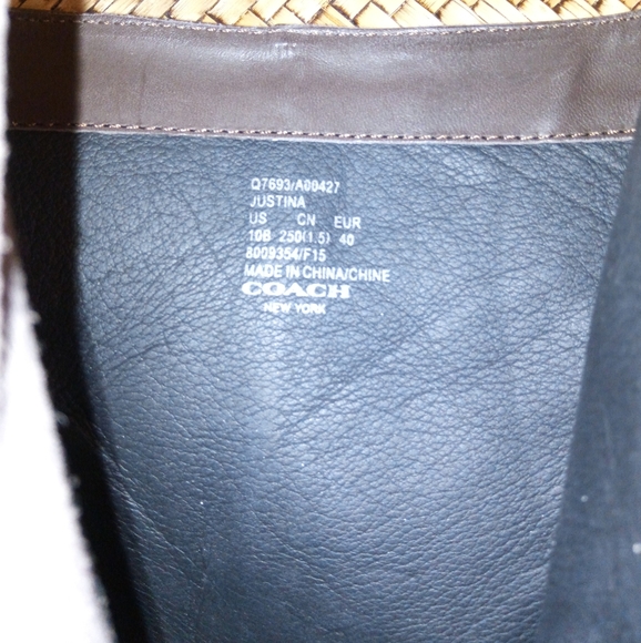 Coach Studded Justina Bootie in Brown Sz 10 NWT - Picture 13 of 16